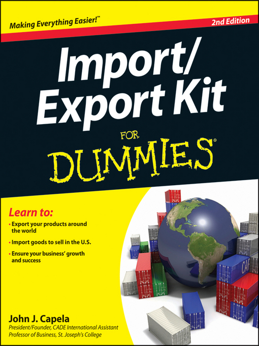 Title details for Import/Export Kit For Dummies by John J. Capela - Available